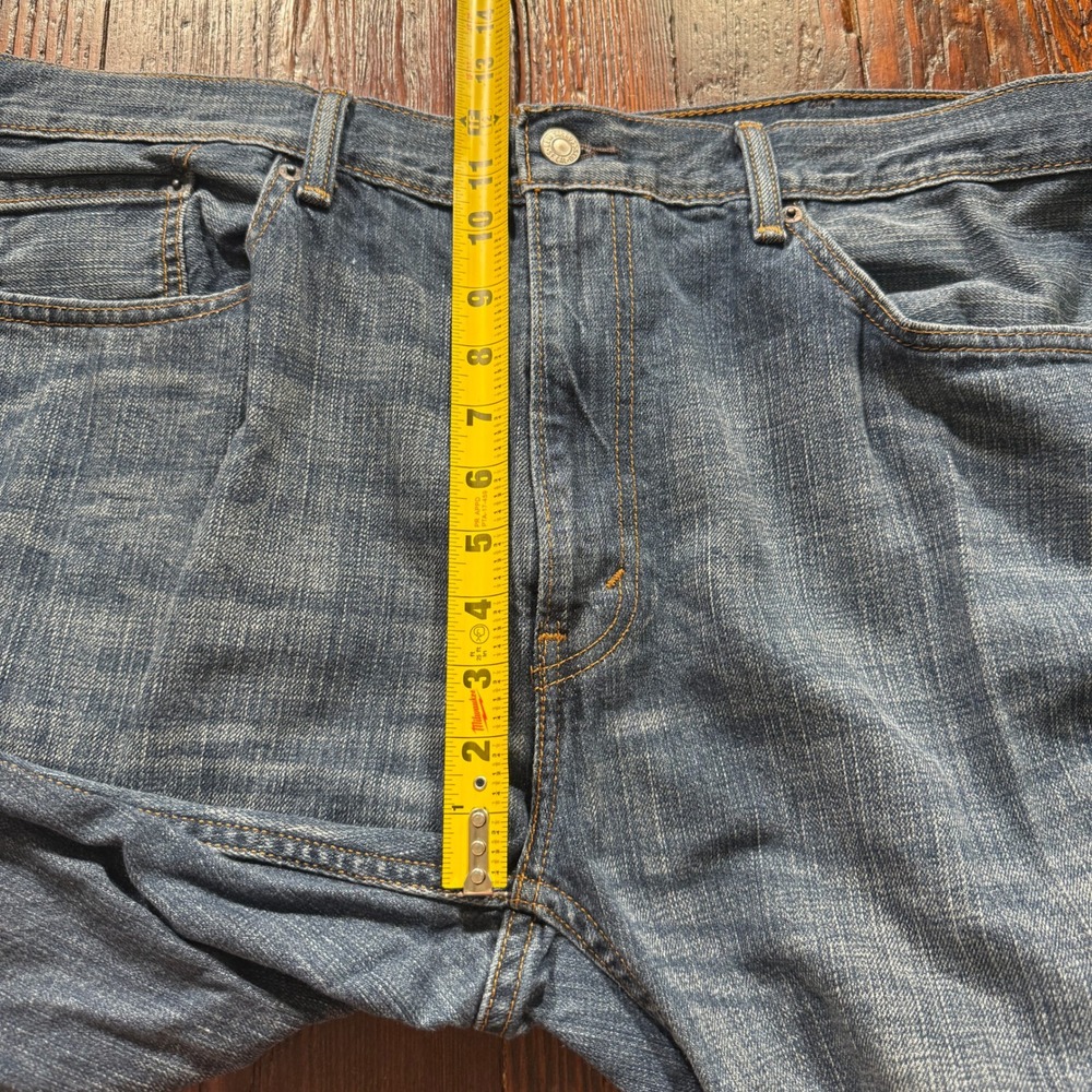 Levis 559 Jeans Mens 40x32 Blue Relaxed Straight Faded Whiskers 90s Skater - Picture 4 of 10